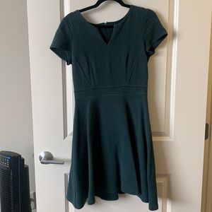Ann Taylor dark teal green dress